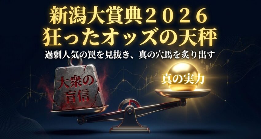 新潟大賞典2026 狂ったオッズの天秤。過剰人気の罠を見抜き、真の穴馬を炙り出す。